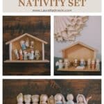 How to make a wooden peg people nativity set for Christmas.