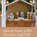 How to make a wooden peg people nativity set for Christmas.