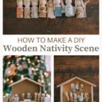 How to make a wooden peg people nativity set for Christmas.