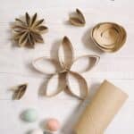 How to make DIY paper flowers out of toilet paper rolls.