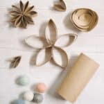 How to make DIY paper flowers out of toilet paper rolls.