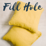 the best way to sew up a fill hole