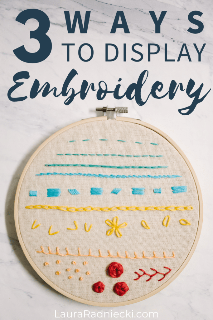 How to Display Embroidery Projects How to Frame Embroidery in Hoop