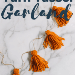 how to make a yarn tassel garland