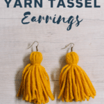 how to make yarn tassel earrings