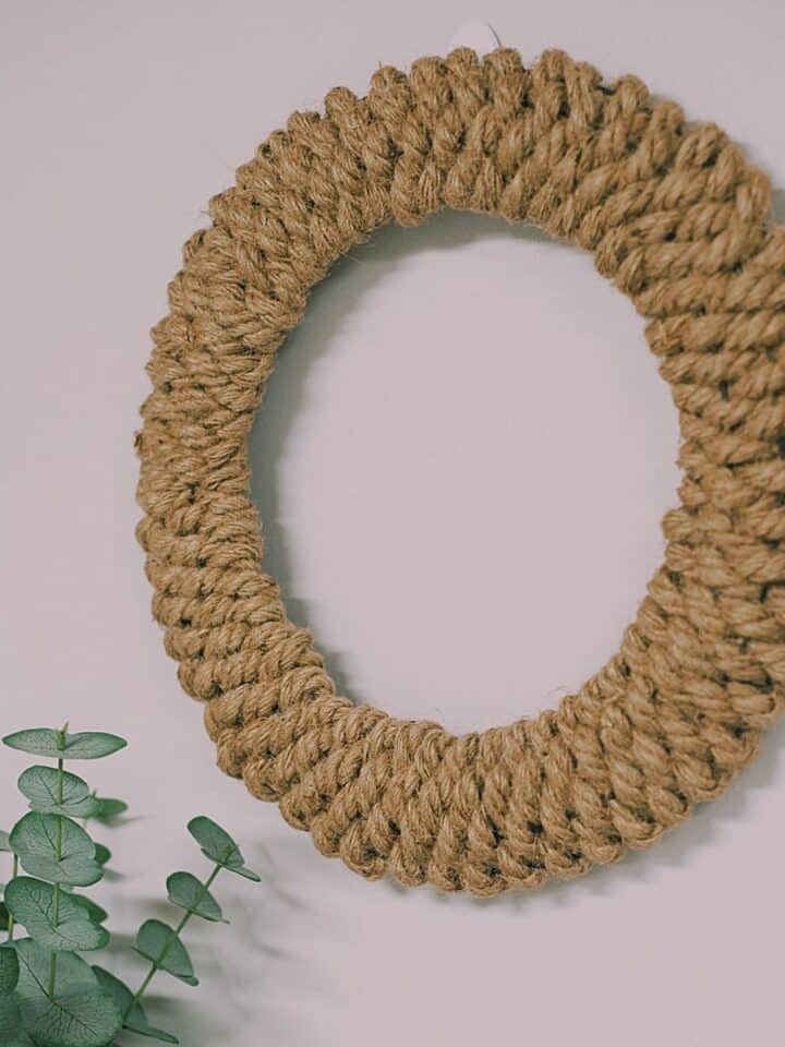 How to Make a DIY Jute Wreath - Laura Radniecki